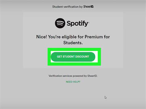 how to change spotify to student